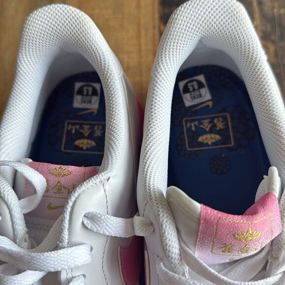 Nike Air Force 1 '07 PRM White and Lotus Pink women’s size 10 - Picture 7 of 7